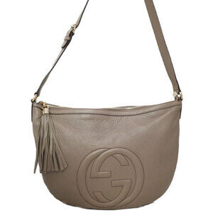 Gucci Soho shoulder bag Leather Tassel Interlocking GG